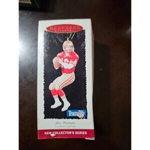Vintage Hallmark Keepsake Ornament Joe Montana Football Legends Christmas 1995